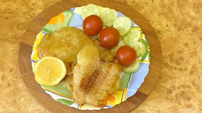 Жареная рыба в кляре на закваске