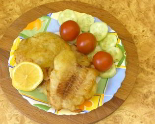 Жареная рыба в кляре на закваске