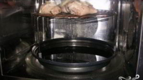 куриный шашлык в микроволновке