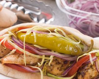 Куриный шашлык в пите