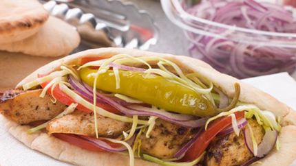 Куриный шашлык в пите