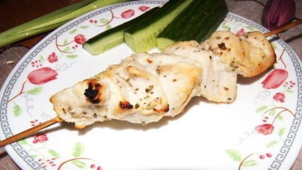куриные шашлычки в ананасовом маринаде