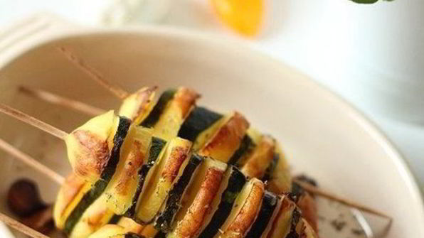 шашлычки из картофеля и цуккини