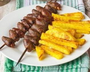 Шашлычки из куриных сердец
