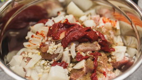 шашлычки из курицы с баклажанами