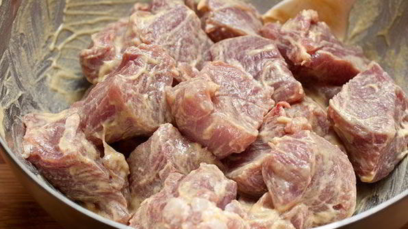 шашлычки из свиной вырезки с грушами