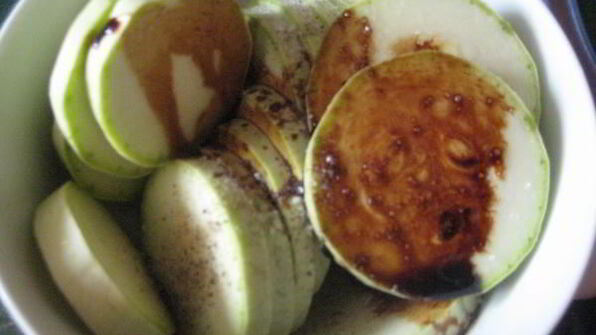 шашлычки — кабачки с фаршем