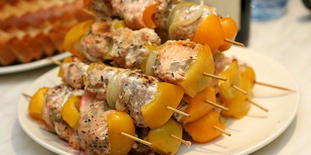 Рецепт шашлычок из рыбы