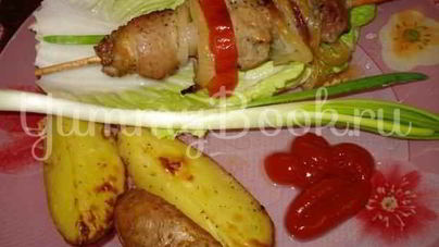 Шашлычок по-домашнему с картошечкой