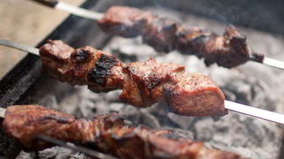 Шашлык из баранины в йогурте