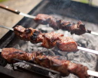 Шашлык из баранины в йогурте