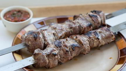 Шашлык из баранины в кефире