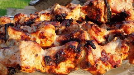 Шашлык из баранины в вине