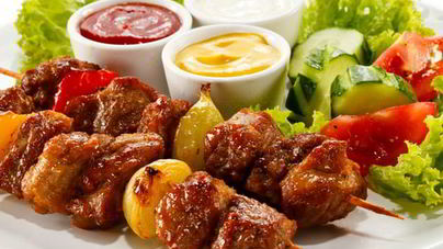 Шашлык из говядины по-азиатски