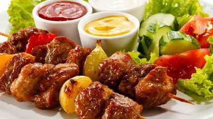 Шашлык из говядины по-азиатски