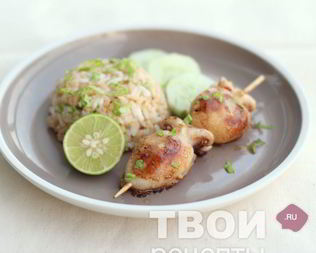 Шашлык из кальмара