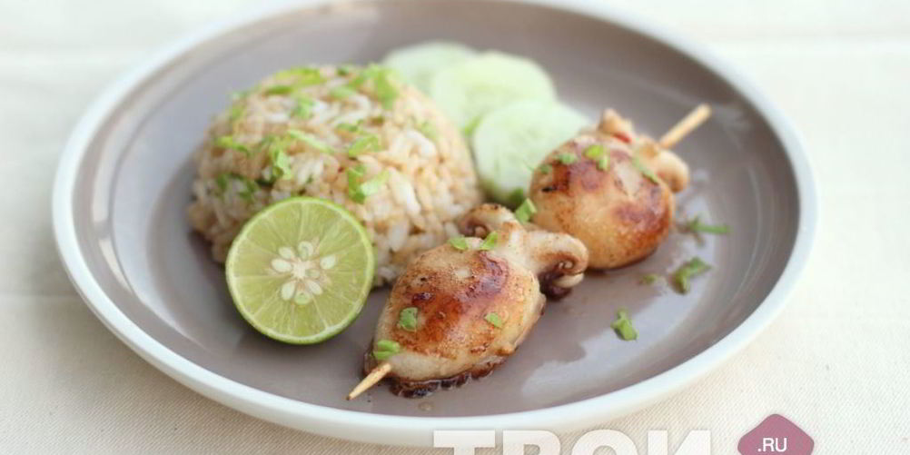 Рецепт шашлык из кальмара