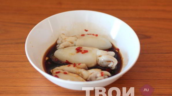 шашлык из кальмара