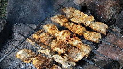 Шашлык из карпа