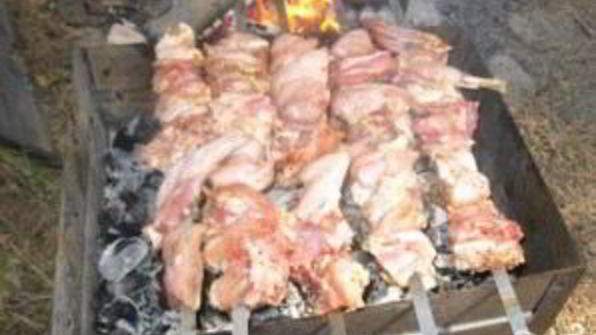 шашлык из кролика