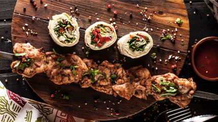 Шашлык из куриного бедра