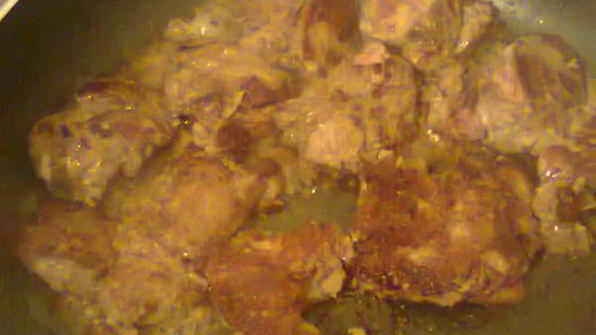 шашлык из куриной печени