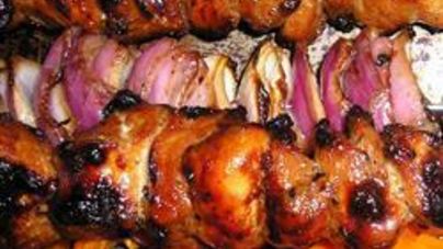 Шашлык из курицы по-барбадосски