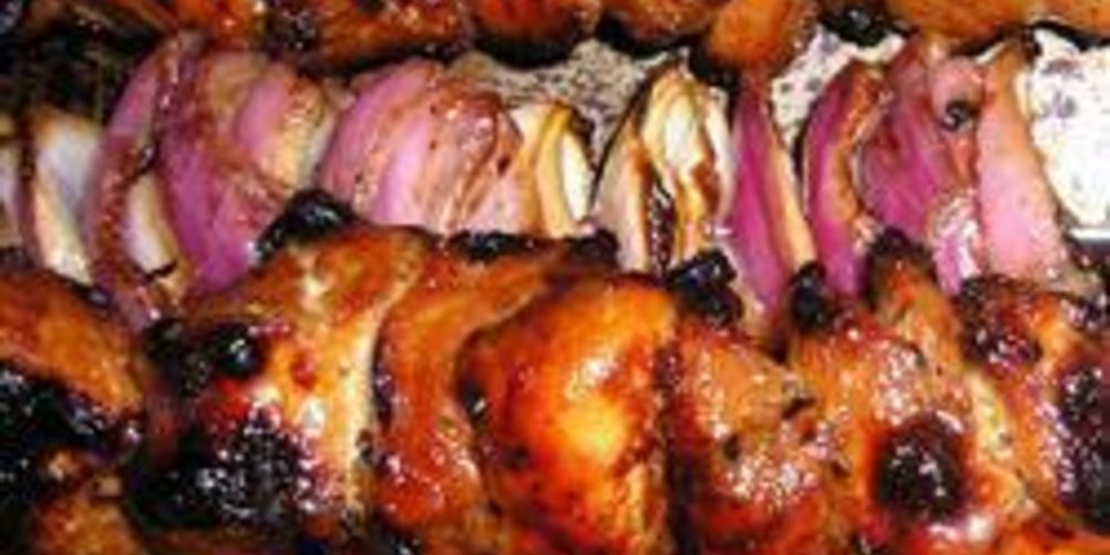 Рецепт шашлык из курицы по-барбадосски
