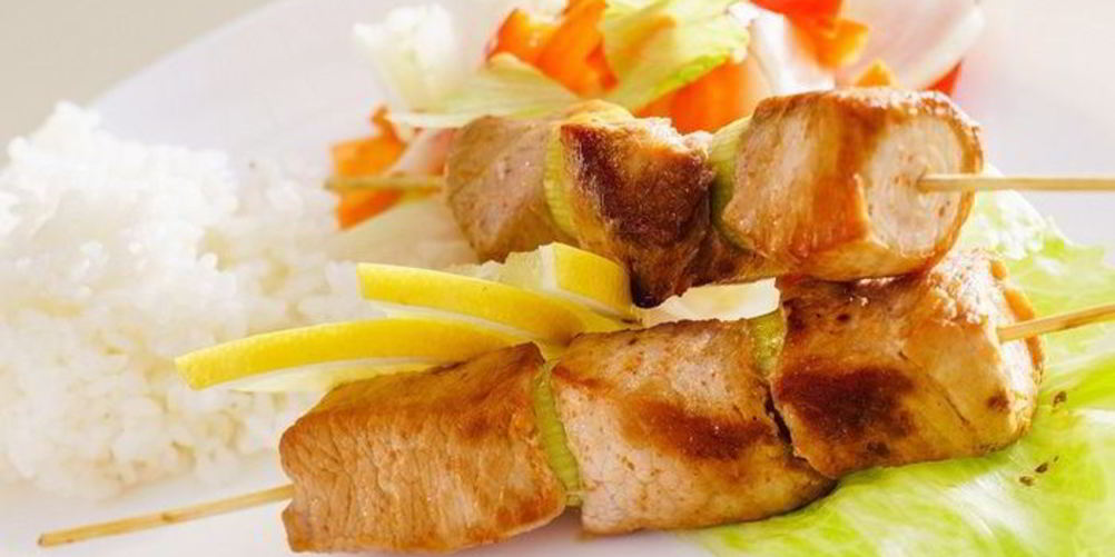 Рецепт шашлык из курицы в кефире карри