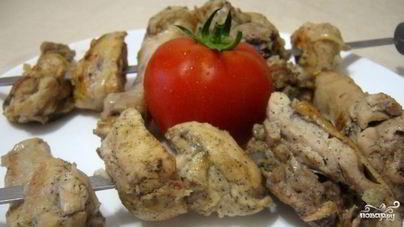 Шашлык из курицы в уксусе