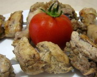 Шашлык из курицы в уксусе