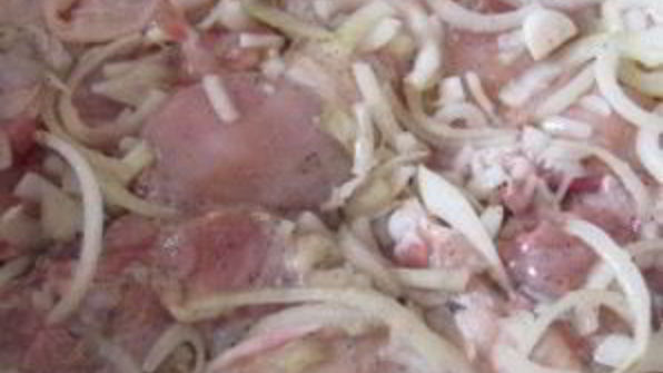шашлык из курицы в уксусе
