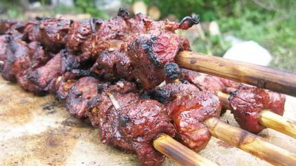 Шашлык из лосятины