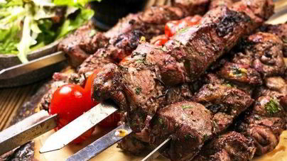 Шашлык из мраморной говядины