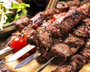 Шашлык из мраморной говядины
