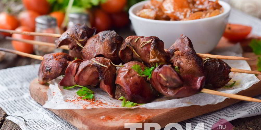 Рецепт шашлык из печени