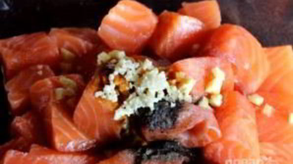 шашлык из семги на мангале