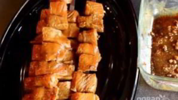 шашлык из семги на мангале