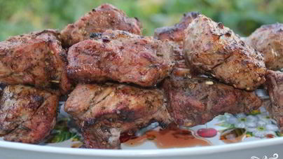 Шашлык из свинины с лимоном