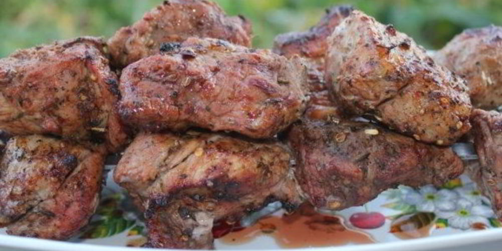 Рецепт шашлык из свинины с лимоном