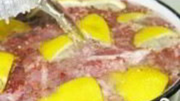 шашлык из свинины с лимоном