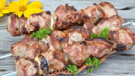 Шашлык из свинины с уксусом