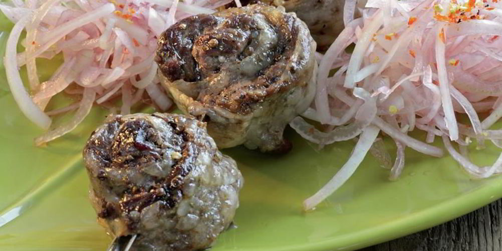 Рецепт шашлык-рулет из говядины