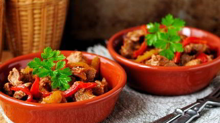 Шашлык с киви в мультиварке