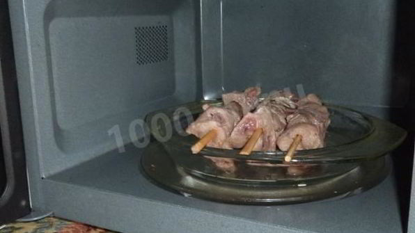 шашлык в микроволновке