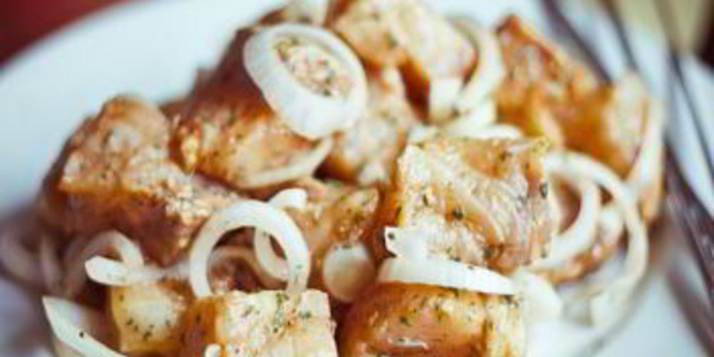 Рецепт шашлыки из рыбы