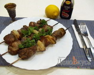 Свиной шашлык в духовке