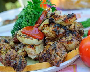 Свиной шашлык в уксусном маринаде