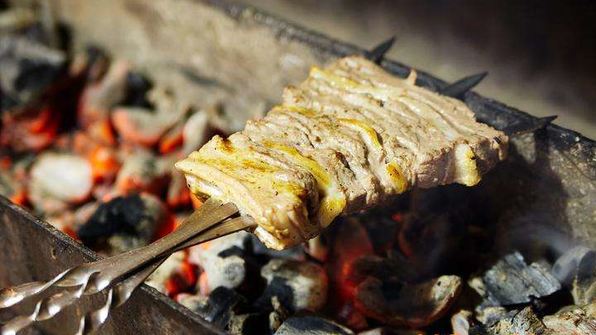 татарский сочный шашлык из баранины