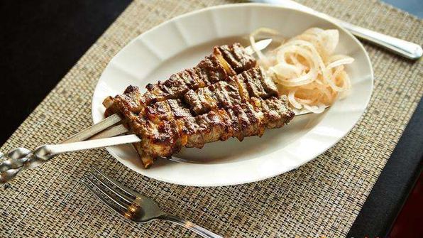 татарский сочный шашлык из баранины